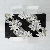 Ia Orana Tahiti Tiare Tablecloth Black Lei LT7 Black - Polynesian Pride