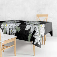 Ia Orana Tahiti Tiare Tablecloth Black Lei LT7 - Polynesian Pride
