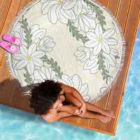 Ia Orana Tahiti Tiare Beach Blanket Lemon Yellow Lei - Polynesian Pride