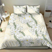 Ia Orana Tahiti Tiare Bedding Set Lemon Yellow Lei - Polynesian Pride