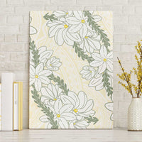 Ia Orana Tahiti Tiare Canvas Wall Art Lemon Yellow Lei LT7 Without Frame Lemon - Polynesian Pride