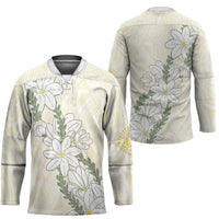 Ia Orana Tahiti Tiare Hockey Jersey Lemon Yellow Lei LT7 - Polynesian Pride