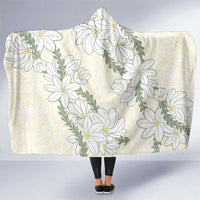 Ia Orana Tahiti Tiare Hooded Blanket Lemon Yellow Lei - Polynesian Pride