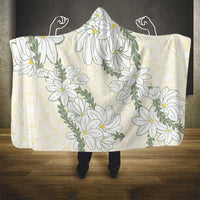 Ia Orana Tahiti Tiare Hooded Blanket Lemon Yellow Lei - Polynesian Pride