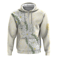 Ia Orana Tahiti Tiare Hoodie Lemon Yellow Lei - Polynesian Pride