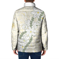 Ia Orana Tahiti Tiare Padded Jacket Lemon Yellow Lei LT7 - Polynesian Pride