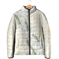 Ia Orana Tahiti Tiare Padded Jacket Lemon Yellow Lei LT7 - Polynesian Pride
