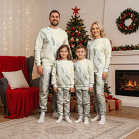 Ia Orana Tahiti Tiare Christmas Pajama Set Lemon Yellow Lei LT7 - Polynesian Pride