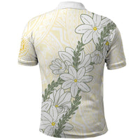Ia Orana Tahiti Tiare Polo Shirt Lemon Yellow Lei - Polynesian Pride