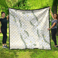 Ia Orana Tahiti Tiare Quilt Lemon Yellow Lei - Polynesian Pride