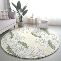 Ia Orana Tahiti Tiare Round Carpet Lemon Yellow Lei - Polynesian Pride