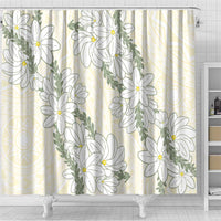 Ia Orana Tahiti Tiare Shower Curtain Lemon Yellow Lei - Polynesian Pride