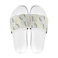 Ia Orana Tahiti Tiare Slide Sandals Lemon Yellow Lei LT7 Lemon - Polynesian Pride