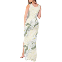 Ia Orana Tahiti Tiare Tank Maxi Dress Lemon Yellow Lei - Polynesian Pride