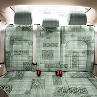 Hawaiian Quilt Tapa On Pastel Mint Palaka Motifs Back Car Seat Cover LT7 - Polynesian Pride