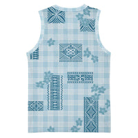 Hawaiian Quilt Tapa On Cold Blue Palaka Motifs Basketball Jersey LT7 - Polynesian Pride