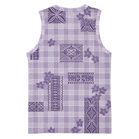 Hawaiian Quilt Tapa On Lilac Palaka Motifs Basketball Jersey LT7 - Polynesian Pride