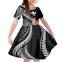 AAPI Heritage Month Family Matching Short Sleeve Bodycon Dress and Hawaiian Shirt Kanaka Hawaii Plumeria