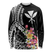 AAPI Heritage Month Long Sleeve Shirt Kanaka Hawaii Plumeria