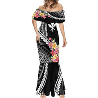 AAPI Heritage Month Mermaid Dress Kanaka Hawaii Plumeria LT7 - Polynesian Pride