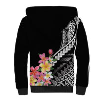 AAPI Heritage Month Sherpa Hoodie Kanaka Hawaii Plumeria LT7 - Polynesian Pride