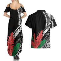 AAPI Heritage Month Couples Matching Summer Maxi Dress and Hawaiian Shirt Samoa Teuila LT7 - Polynesian Pride