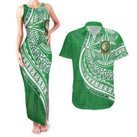 Tonga Liahona High School Personalized Couples Matching Tank Maxi Dress and Hawaiian Shirt Ngatu Tokelaufeletoa Motifs