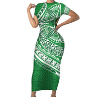 Tonga Liahona High School Personalized Family Matching Short Sleeve Bodycon Dress and Hawaiian Shirt Ngatu Tokelaufeletoa Motifs