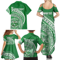 Tonga Liahona High School Personalized Family Matching Summer Maxi Dress and Hawaiian Shirt Ngatu Tokelaufeletoa Motifs