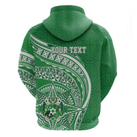 Tonga Liahona High School Personalized Zip Hoodie Ngatu Tokelaufeletoa Motifs LT7 - Polynesian Pride
