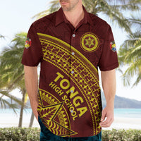 Tonga High School Hawaiian Shirt THS Anniversary Ngatu Motif LT7 - Polynesian Pride
