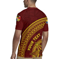 Tonga High School Rugby Jersey THS Anniversary Ngatu Motif LT7 - Polynesian Pride