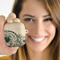 Aloha Hawaii Tapa AirPods Case Summer Green Hawaiian Ipu LT7 Emerald - Polynesian Pride