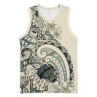 Aloha Hawaii Tapa Basketball Jersey Summer Green Hawaiian Ipu - Polynesian Pride