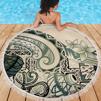 Aloha Hawaii Tapa Beach Blanket Summer Green Hawaiian Ipu LT7 - Polynesian Pride