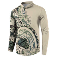 Aloha Hawaii Tapa Button Sweatshirt Summer Green Hawaiian Ipu LT7 - Polynesian Pride
