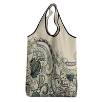 Aloha Hawaii Tapa Grocery Bag Summer Green Hawaiian Ipu LT7 - Polynesian Pride