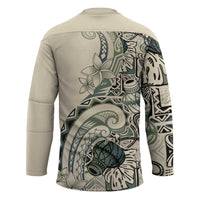 Aloha Hawaii Tapa Hockey Jersey Summer Green Hawaiian Ipu LT7 - Polynesian Pride