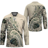 Aloha Hawaii Tapa Hockey Jersey Summer Green Hawaiian Ipu LT7 - Polynesian Pride
