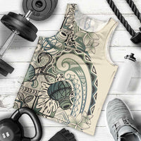 Aloha Hawaii Tapa Men Tank Top Summer Green Hawaiian Ipu LT7 - Polynesian Pride