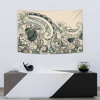 Aloha Hawaii Tapa Tapestry Summer Green Hawaiian Ipu - Polynesian Pride