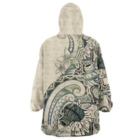Aloha Hawaii Tapa Wearable Blanket Hoodie Summer Green Hawaiian Ipu LT7 - Polynesian Pride