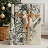Aloha Hawaii Tapa Wrapping Paper Summer Green Hawaiian Ipu LT7 - Polynesian Pride