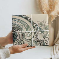 Aloha Hawaii Tapa Wrapping Paper Summer Green Hawaiian Ipu LT7 - Polynesian Pride
