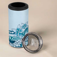 Aloha Hawaii Tapa 4 in 1 Can Cooler Tumbler Cool Turquoise Hawaiian Ipu - Polynesian Pride