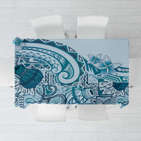 Aloha Hawaii Tapa Tablecloth Cool Turquoise Hawaiian Ipu LT7 Turquoise - Polynesian Pride