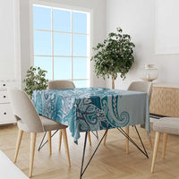 Aloha Hawaii Tapa Tablecloth Cool Turquoise Hawaiian Ipu LT7 - Polynesian Pride