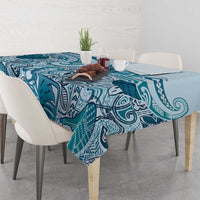 Aloha Hawaii Tapa Tablecloth Cool Turquoise Hawaiian Ipu LT7 - Polynesian Pride