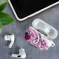 Aloha Hawaii Tapa AirPods Case Vibrant Fuchsia Hawaiian Ipu LT7 - Polynesian Pride