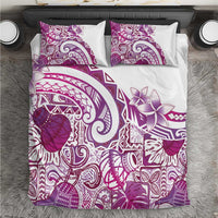 Aloha Hawaii Tapa Bedding Set Vibrant Fuchsia Hawaiian Ipu - Polynesian Pride